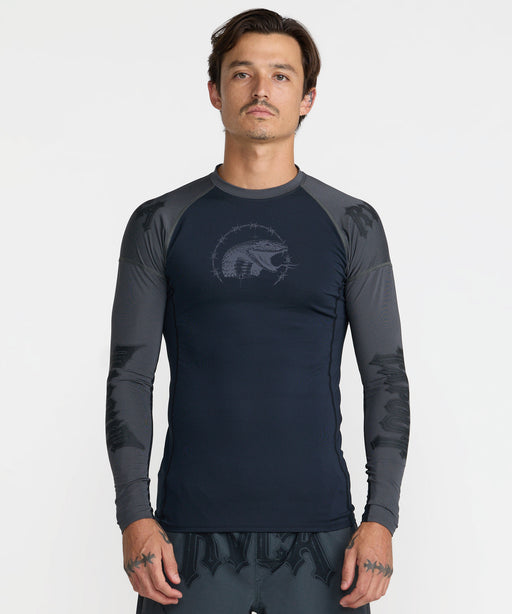 RVCA メンズ TAPOUT RASHGUARD 長袖ラッシュガード 【2026年秋冬モデル】 BLK / XL