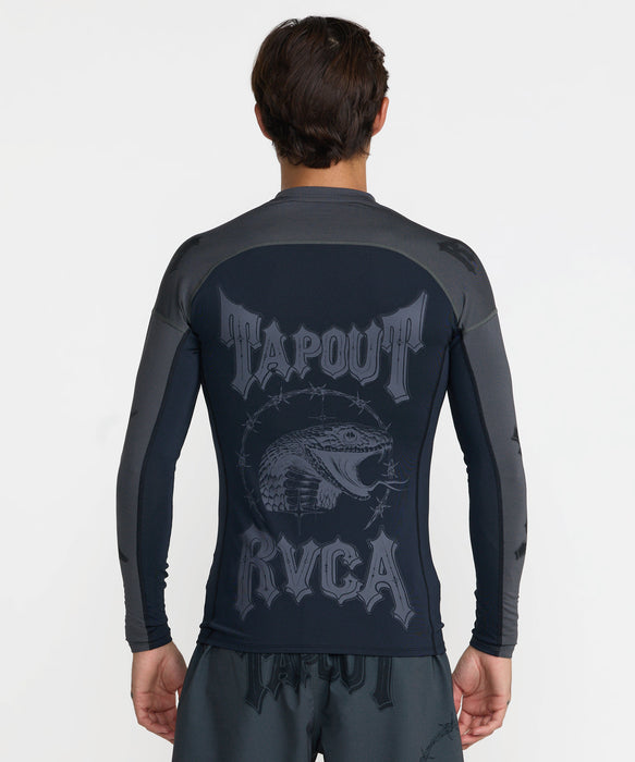 RVCA メンズ TAPOUT RASHGUARD 長袖ラッシュガード 【2026年秋冬モデル】 BLK / XL