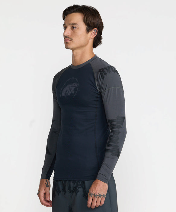 RVCA メンズ TAPOUT RASHGUARD 長袖ラッシュガード 【2026年秋冬モデル】 BLK / XL