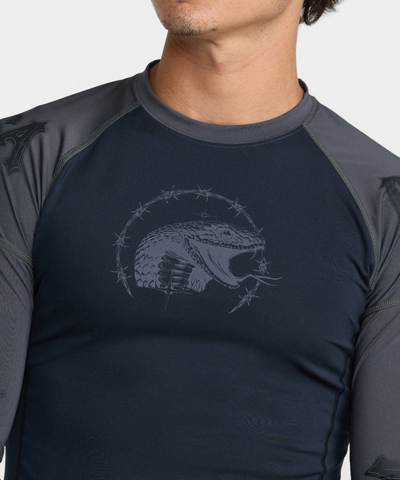 RVCA メンズ TAPOUT RASHGUARD 長袖ラッシュガード 【2026年秋冬モデル】 BLK / XL