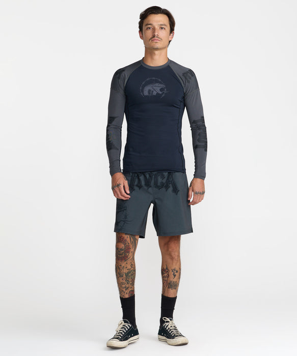 RVCA メンズ TAPOUT RASHGUARD 長袖ラッシュガード 【2026年秋冬モデル】 BLK / XL