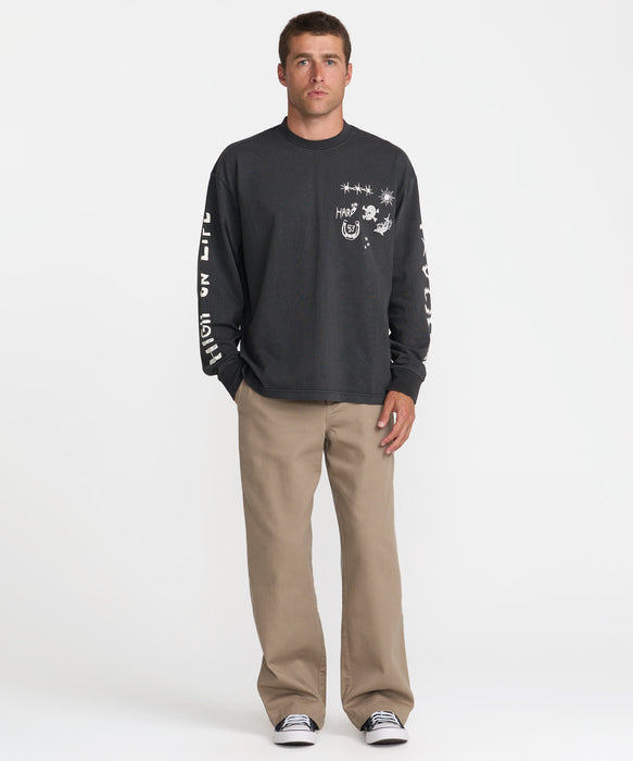 RVCA メンズ HIGH ON LIFE LS ロンT 【2026年秋冬モデル】 PTK / XL