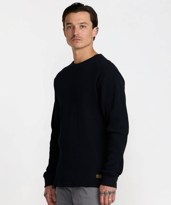 RVCA メンズ DAYSHIFT THERMAL LS ロンT 【2026年秋冬モデル】 BLK / XL