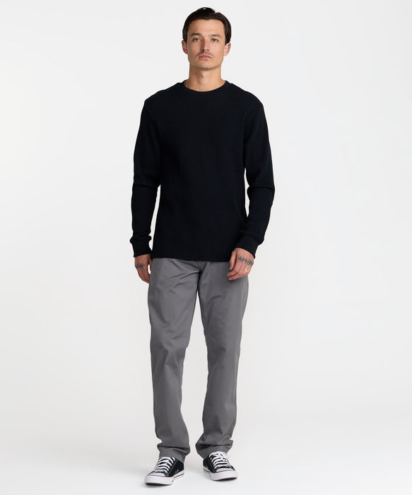 RVCA メンズ DAYSHIFT THERMAL LS ロンT 【2026年秋冬モデル】 BLK / XL