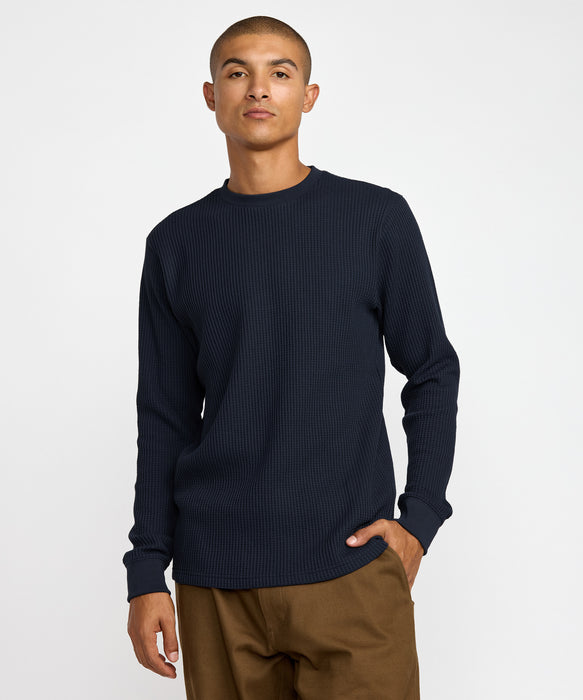 RVCA メンズ DAYSHIFT THERMAL LS ロンT 【2026年秋冬モデル】 MDY / XL