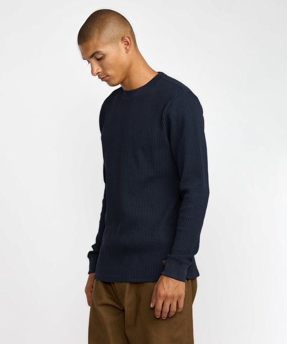 RVCA メンズ DAYSHIFT THERMAL LS ロンT 【2026年秋冬モデル】 MDY / XL