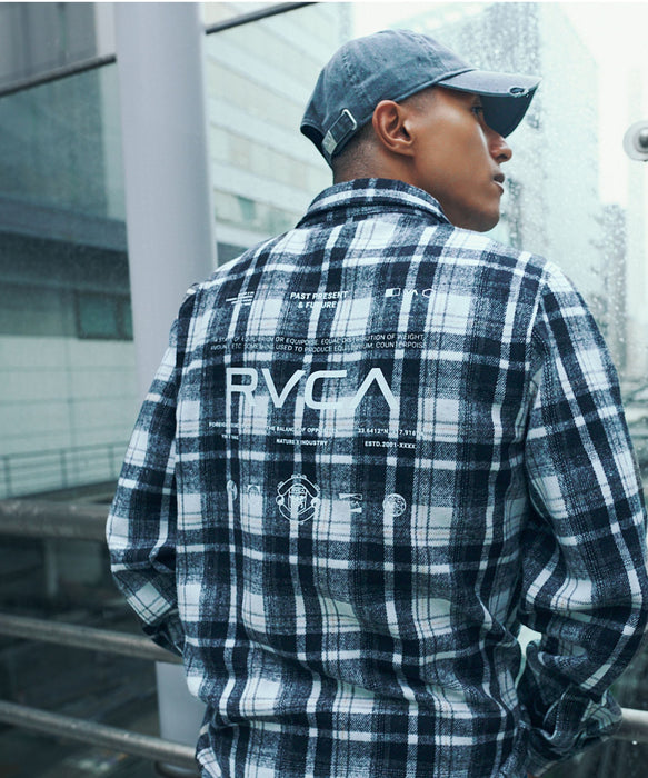 RVCA メンズ ALL LOGO SHIRT 長袖シャツ 【2026年秋冬モデル】