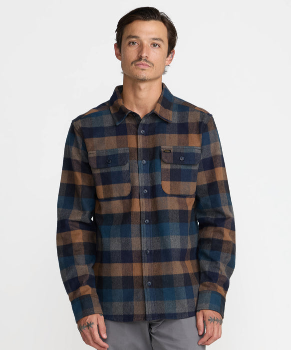 RVCA メンズ DAYSHIFT BLANKET FLANNEL 長袖シャツ 【2026年秋冬モデル】 PTK / XL