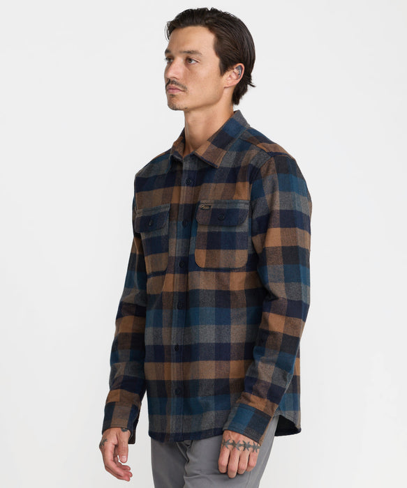 RVCA メンズ DAYSHIFT BLANKET FLANNEL 長袖シャツ 【2026年秋冬モデル】 PTK / XL