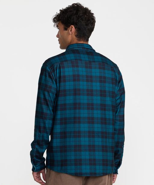 RVCA メンズ VACANCY FLANNEL LS 長袖シャツ 【2026年秋冬モデル】 RVB / XL