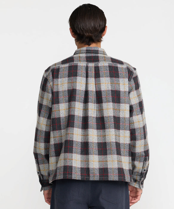 RVCA メンズ DAYSHIFT FLANNEL 長袖シャツ 【2026年秋冬モデル】 MUL / XL
