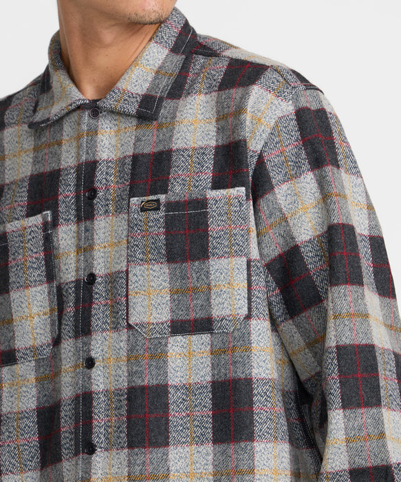 RVCA メンズ DAYSHIFT FLANNEL 長袖シャツ 【2026年秋冬モデル】 MUL / XL