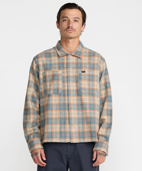 RVCA メンズ DAYSHIFT FLANNEL 長袖シャツ 【2026年秋冬モデル】 WHE / XL