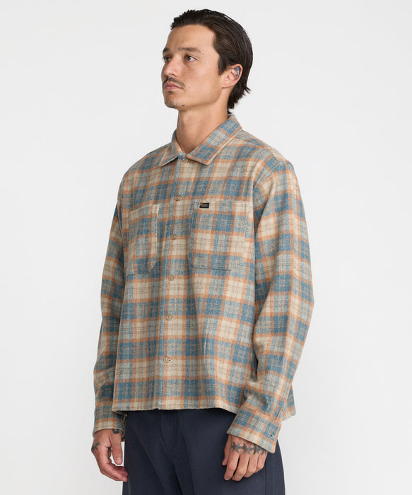 RVCA メンズ DAYSHIFT FLANNEL 長袖シャツ 【2026年秋冬モデル】 WHE / XL