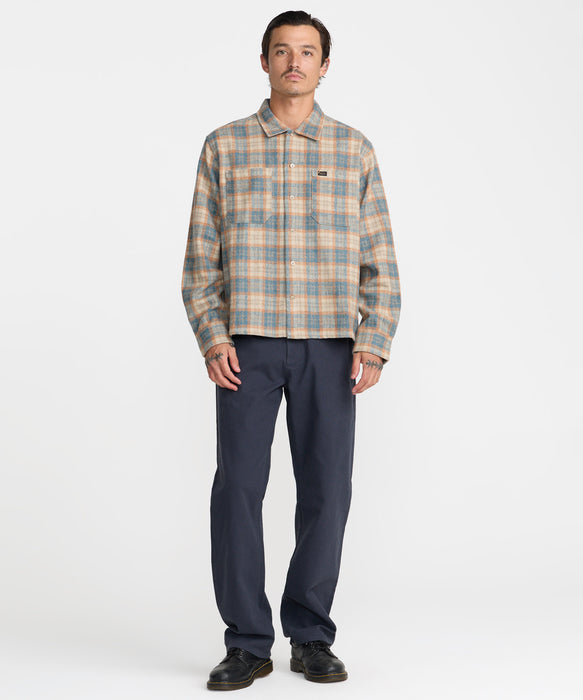 RVCA メンズ DAYSHIFT FLANNEL 長袖シャツ 【2026年秋冬モデル】 WHE / XL