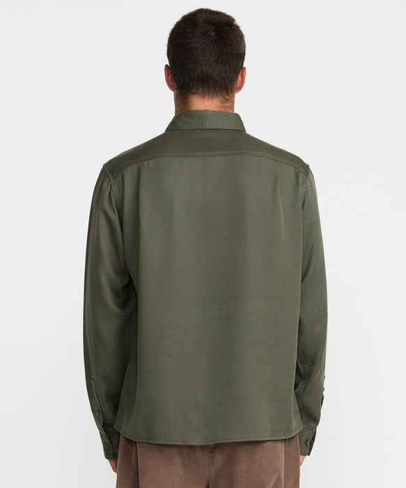 RVCA メンズ VACANCY UTILITY LS 長袖シャツ 【2026年秋冬モデル】 FAT / XL