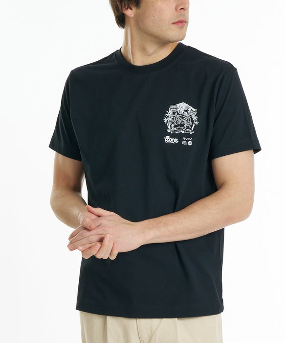 RVCA メンズ OKINAWA LION DOG TEE Tシャツ 【2026年秋冬モデル】 BLK / XL