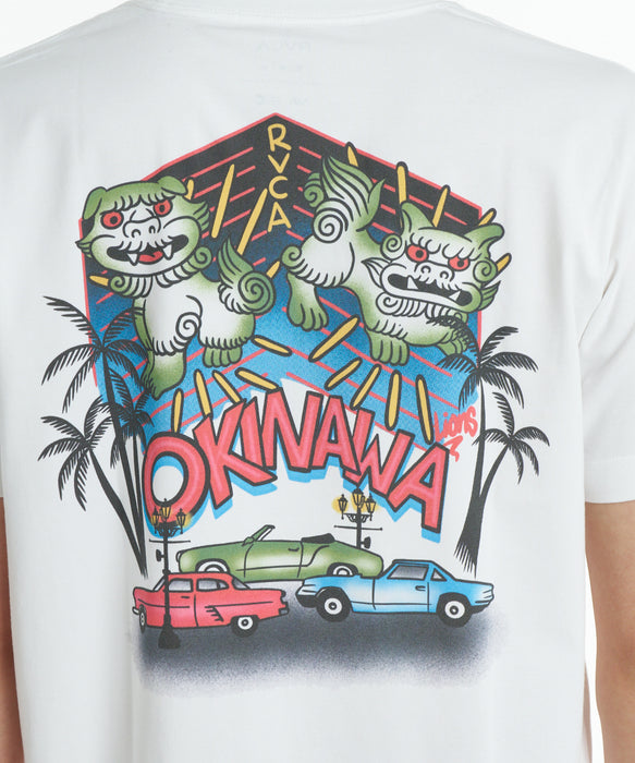 RVCA メンズ OKINAWA LION DOG TEE Tシャツ 【2026年秋冬モデル】 WHT / XL