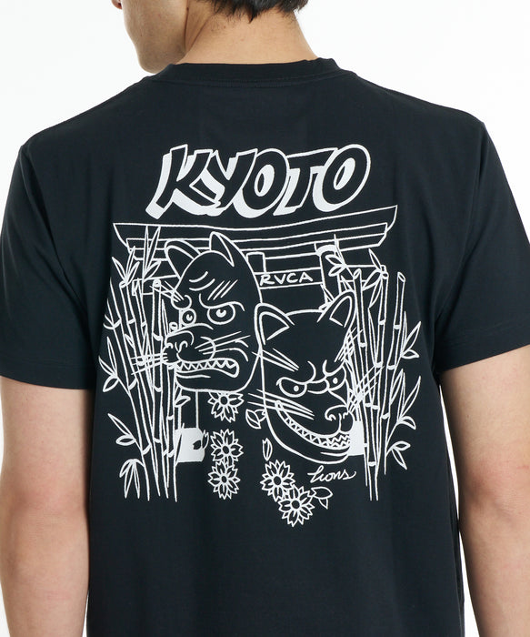 RVCA メンズ KYOTO FOX MASK TEE Tシャツ 【2026年秋冬モデル】 BLK / XL