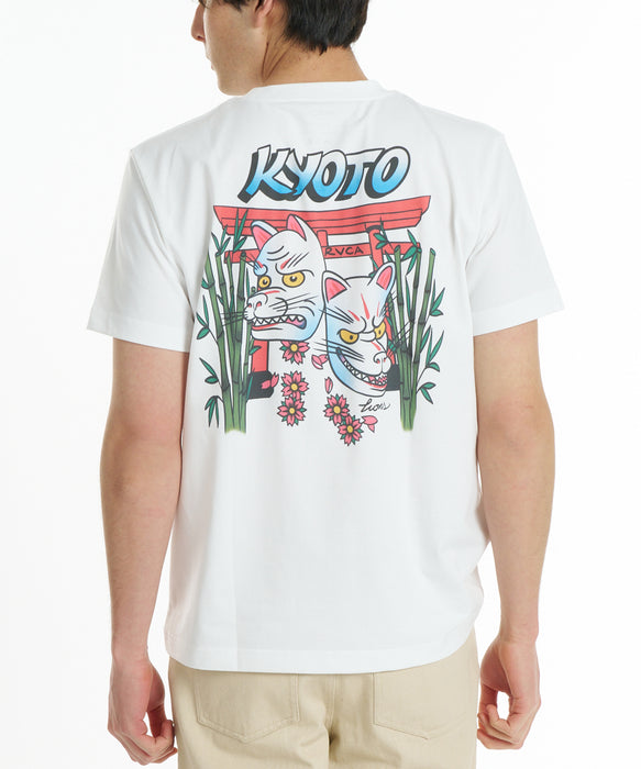 RVCA メンズ KYOTO FOX MASK TEE Tシャツ 【2026年秋冬モデル】 WHT / XL