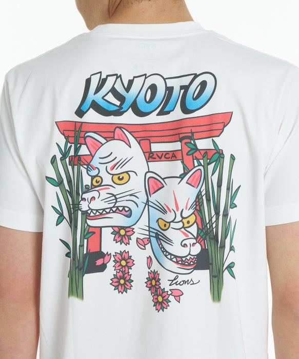RVCA メンズ KYOTO FOX MASK TEE Tシャツ 【2026年秋冬モデル】 WHT / XL