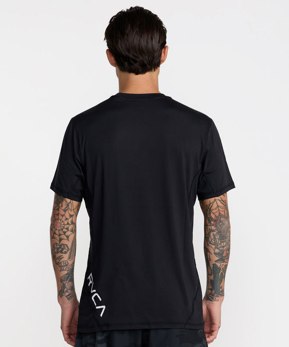 RVCA メンズ SPORT VENT SS Tシャツ 【2026年秋冬モデル】 BLK / XL