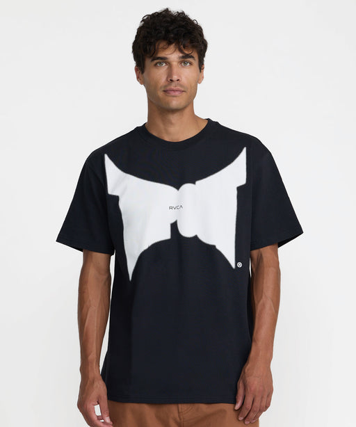 RVCA メンズ DAYSHIFT TAPOUT TEE Tシャツ 【2026年秋冬モデル】 BLK / XL