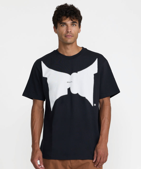 RVCA メンズ DAYSHIFT TAPOUT TEE Tシャツ 【2026年秋冬モデル】 BLK / XL