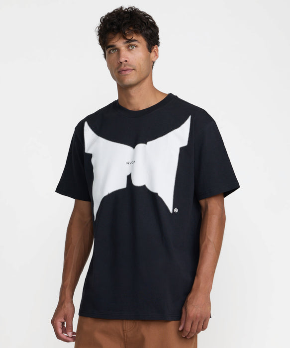 RVCA メンズ DAYSHIFT TAPOUT TEE Tシャツ 【2026年秋冬モデル】 BLK / XL