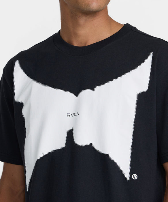 RVCA メンズ DAYSHIFT TAPOUT TEE Tシャツ 【2026年秋冬モデル】 BLK / XL