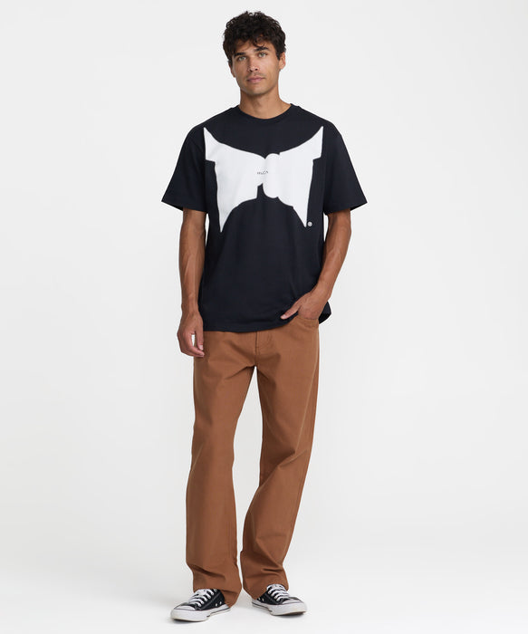 RVCA メンズ DAYSHIFT TAPOUT TEE Tシャツ 【2026年秋冬モデル】 BLK / XL