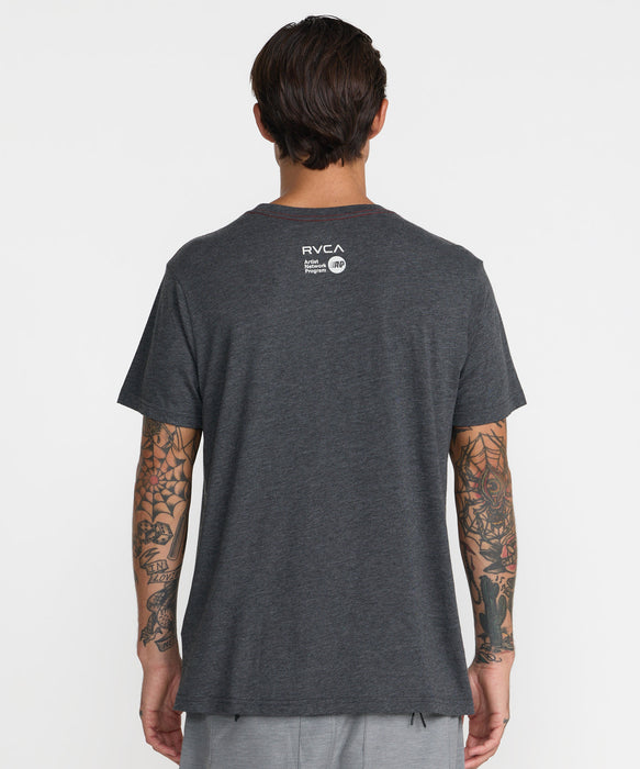 RVCA メンズ HORTON RAVEN SS Tシャツ 【2026年秋冬モデル】 BLK / XL