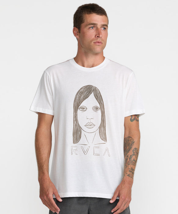 RVCA メンズ SLEEPY GIRL SS Tシャツ 【2026年秋冬モデル】 ANW / XL