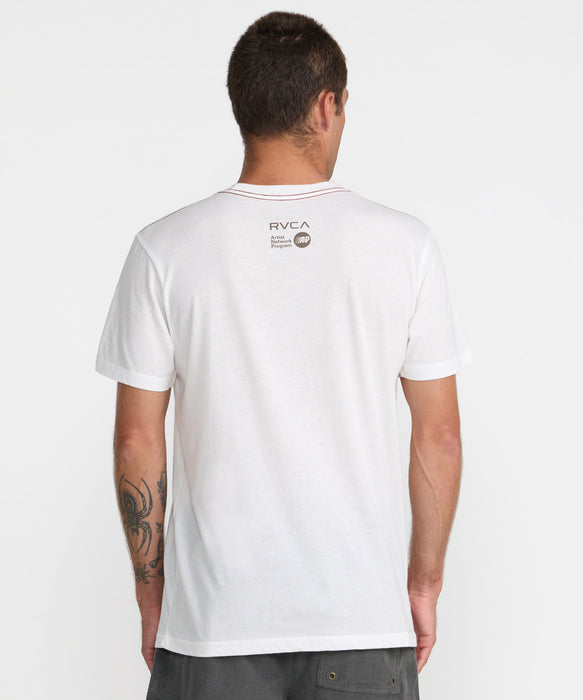 RVCA メンズ SLEEPY GIRL SS Tシャツ 【2026年秋冬モデル】 ANW / XL