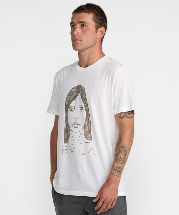 RVCA メンズ SLEEPY GIRL SS Tシャツ 【2026年秋冬モデル】 ANW / XL