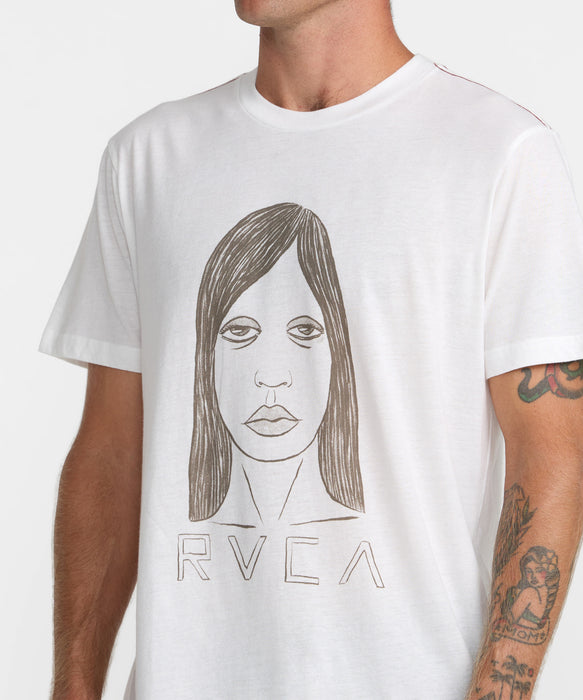 RVCA メンズ SLEEPY GIRL SS Tシャツ 【2026年秋冬モデル】 ANW / XL