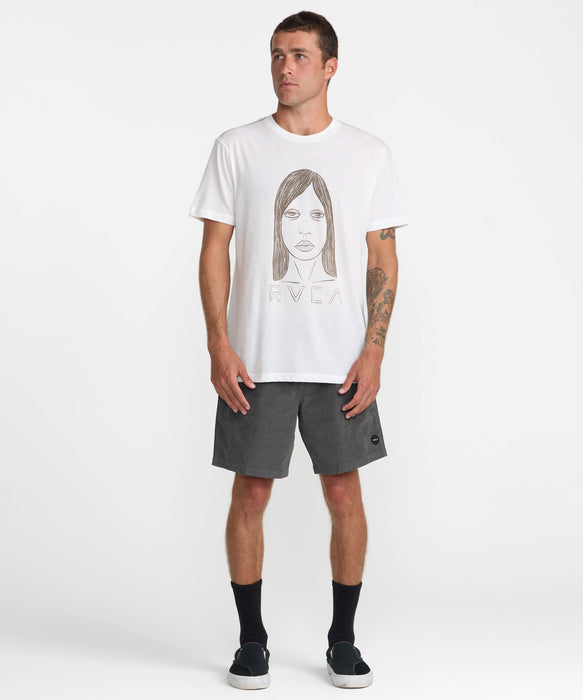 RVCA メンズ SLEEPY GIRL SS Tシャツ 【2026年秋冬モデル】 ANW / XL