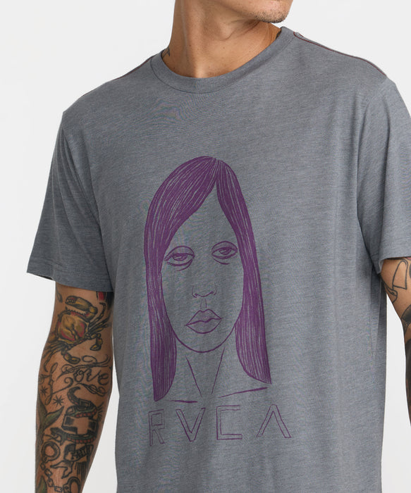 RVCA メンズ SLEEPY GIRL SS Tシャツ 【2026年秋冬モデル】 SMK / XL