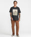 RVCA メンズ SLEEPY SKELETON SS Tシャツ 【2026年秋冬モデル】 PTK / XL
