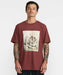 RVCA メンズ SLEEPY SKELETON SS Tシャツ 【2026年秋冬モデル】 RDE / XL
