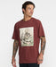 RVCA メンズ SLEEPY SKELETON SS Tシャツ 【2026年秋冬モデル】 RDE / XL