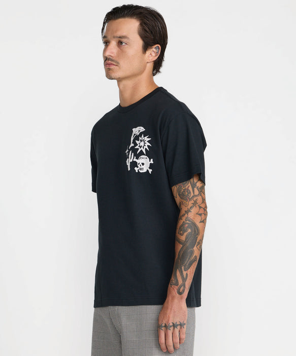 RVCA メンズ HIGH ON LIFE SS Tシャツ 【2026年秋冬モデル】 BLK / XL
