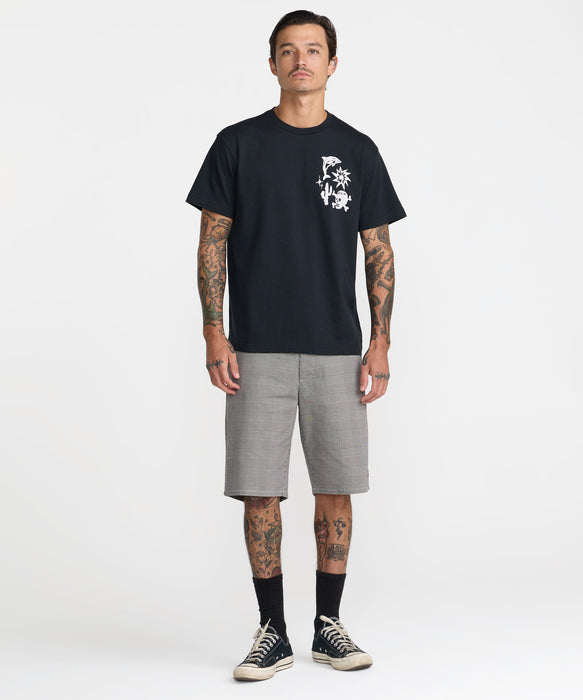 RVCA メンズ HIGH ON LIFE SS Tシャツ 【2026年秋冬モデル】 BLK / XL