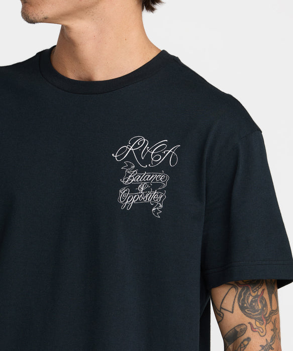 RVCA メンズ PARADISE QUEEN SS Tシャツ 【2026年秋冬モデル】 BLK / XL