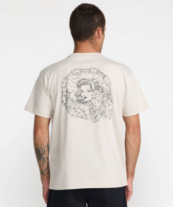 RVCA メンズ PARADISE QUEEN SS Tシャツ 【2026年秋冬モデル】 CER / XL