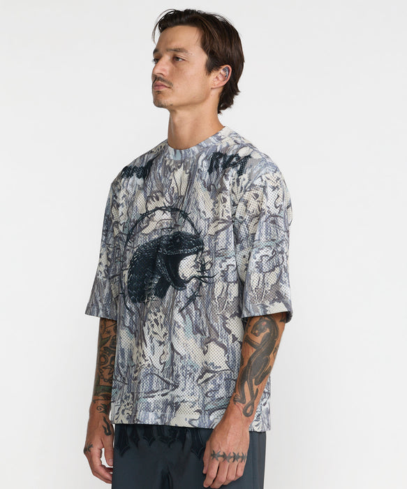 RVCA メンズ TAPOUT MESH JERSEY TEE Tシャツ 【2026年秋冬モデル】 CAM / XL