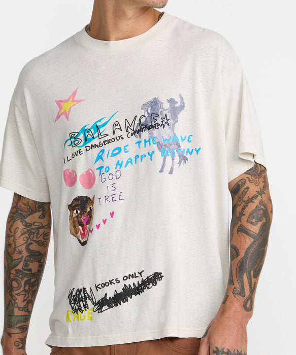 RVCA メンズ RIDE THE WAVE HEMP SS Tシャツ 【2026年秋冬モデル】 CER / XL