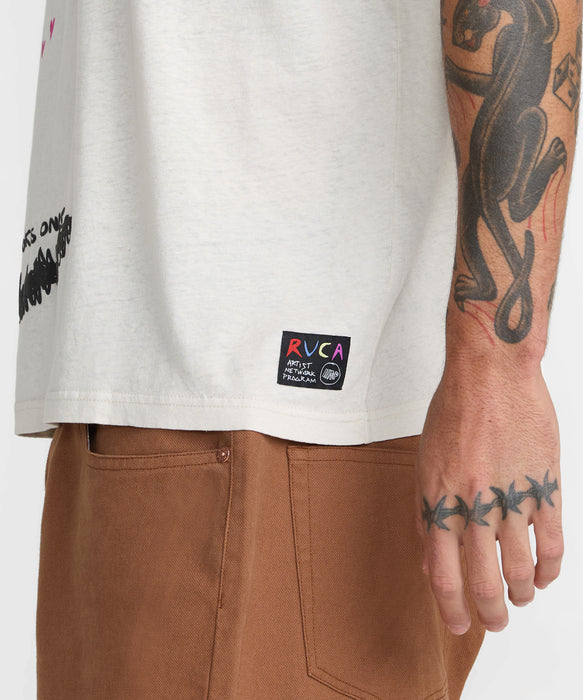 RVCA メンズ RIDE THE WAVE HEMP SS Tシャツ 【2026年秋冬モデル】 CER / XL