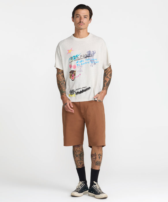 RVCA メンズ RIDE THE WAVE HEMP SS Tシャツ 【2026年秋冬モデル】 CER / XL