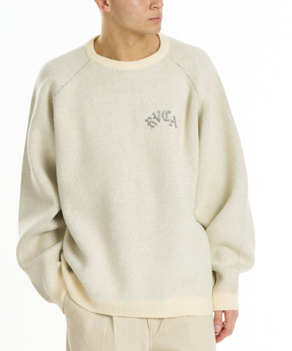 RVCA メンズ BALANACE JQ KNIT セーター 【2026年秋冬モデル】 ANW / XL